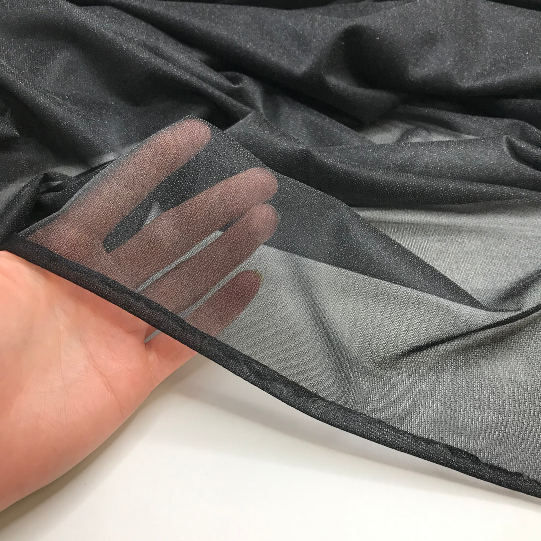 Stary Night - Interfacing Poly Knit - Black - 2M Bundle - FABCYCLE Deadstock and Sustainble Fabrics and Sewing Supplies