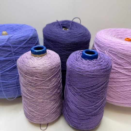 Cone Yarn - Purple - Individual - FABCYCLE Deadstock and Sustainble Fabrics and Sewing Supplies