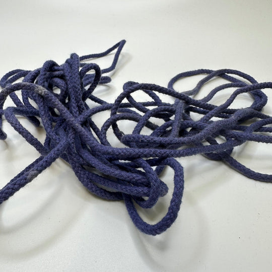 ⅕" (5mm) Braided Cording Trim - Dark Blue - 5M Bundle - True Deadstock supplies Fabric by private - Sustainable Textile | FABCYCLE