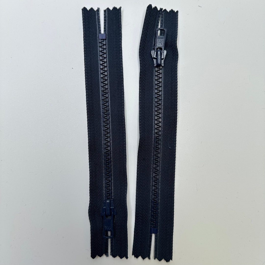 6" YKK Molded Plastic Zipper - Closed End - Navy - True Deadstock supplies Fabric by private - Sustainable Textile | FABCYCLE