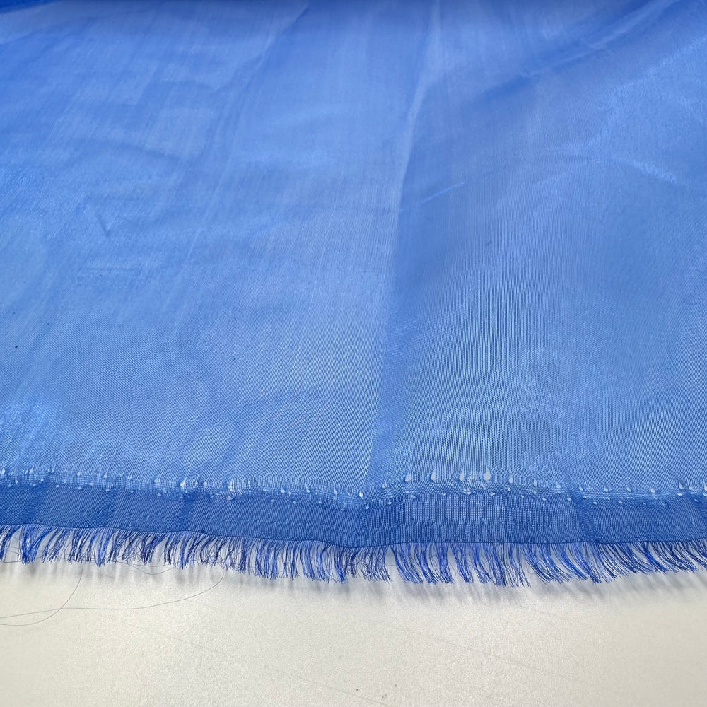 Adding Drama To A Plain Dress - Organza Polyester Blend Woven - Dark Blue - 3M Bundle - FABCYCLE Deadstock and Sustainble Fabrics and Sewing Supplies