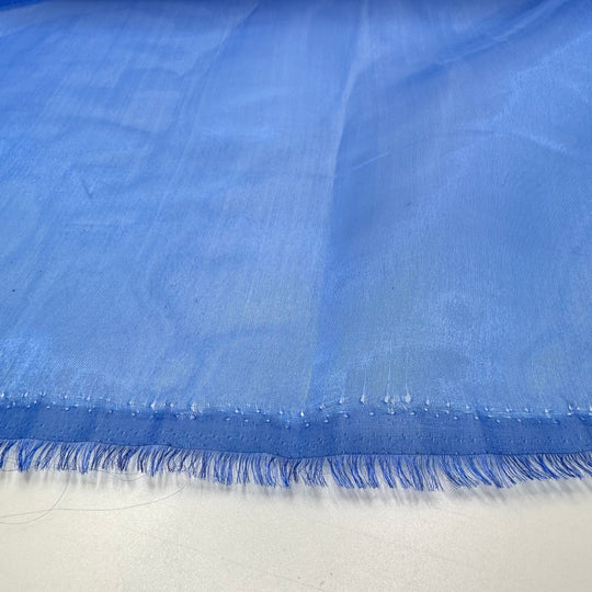 Adding Drama To A Plain Dress - Organza Polyester Blend Woven - Dark Blue - 3M Bundle - FABCYCLE Deadstock and Sustainble Fabrics and Sewing Supplies