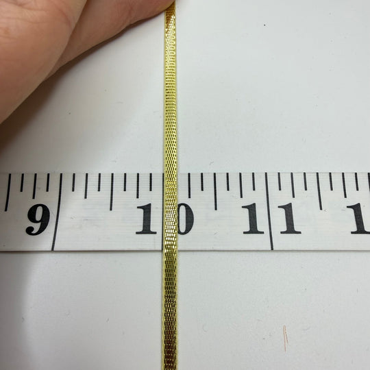 ¼" (6mm) Ribbon Trim - Gold - Roll - True Deadstock supplies Fabric by private - Sustainable Textile | FABCYCLE