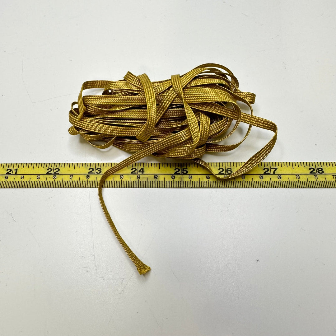 ¼" (6mm) Tape Trim - Gold - 4.95M Bundle - True Deadstock supplies Fabric by private - Sustainable Textile | FABCYCLE