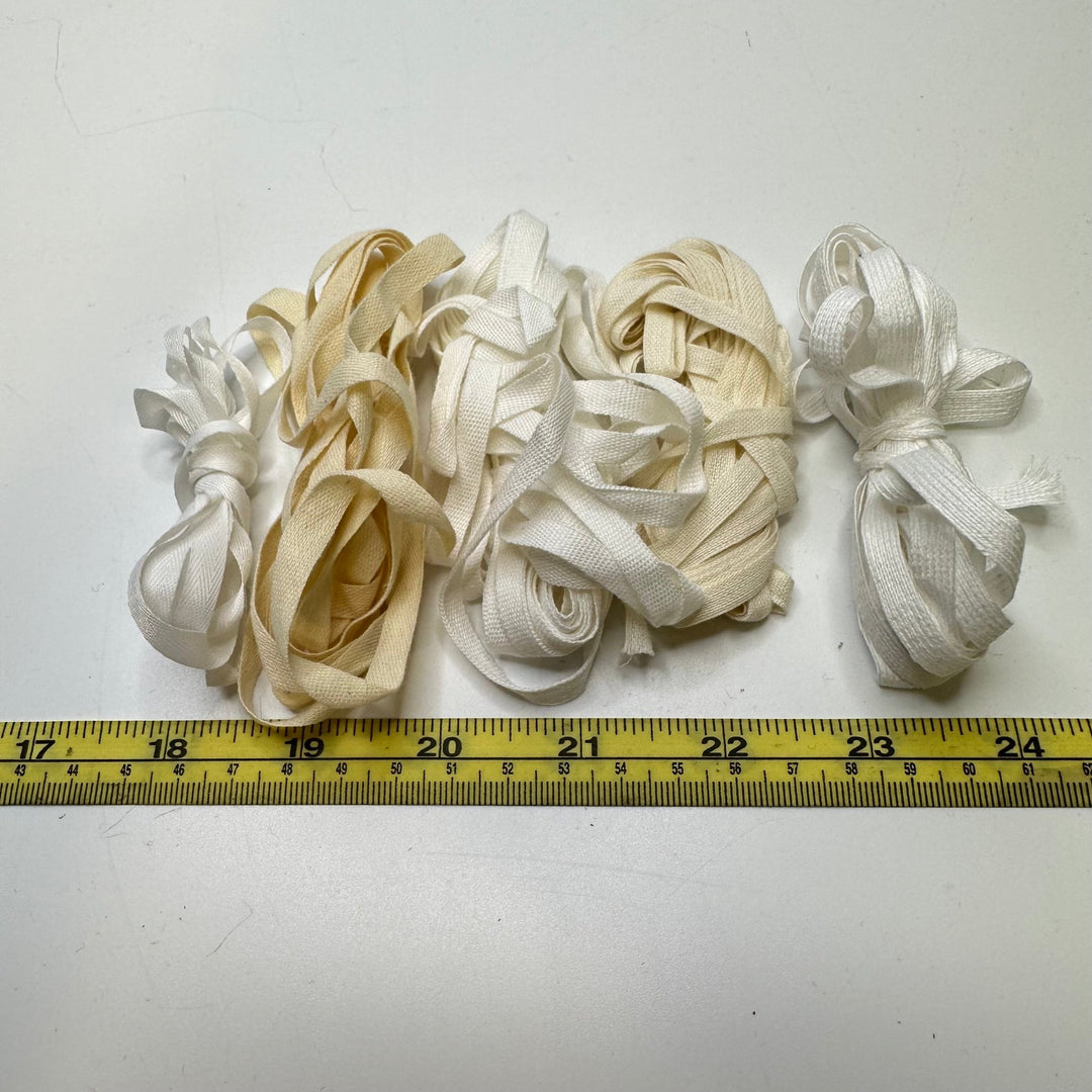 ¼" (6mm) Tape Trim - White/Cream - 5 Pack - True Deadstock supplies Fabric by private - Sustainable Textile | FABCYCLE