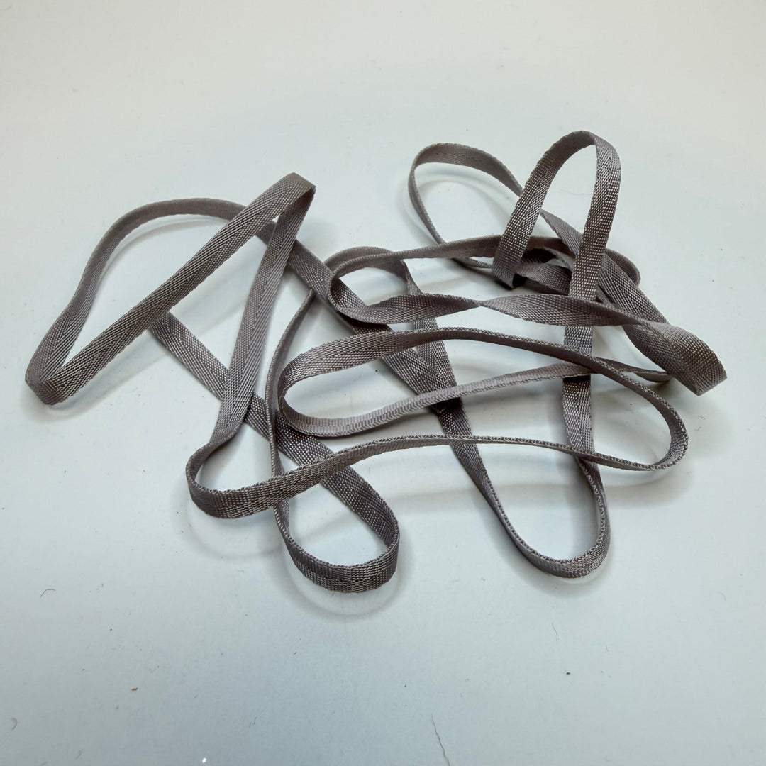 ¼" (6mm) Webbing Trim - Light Grey - 1.55M Bundle - True Deadstock supplies Fabric by private - Sustainable Textile | FABCYCLE