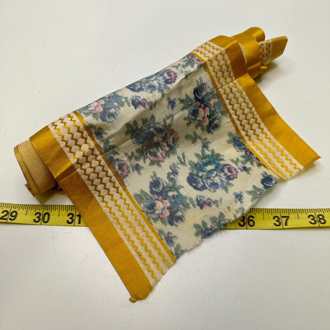 7 1/64" (178mm) Tape Trim - Blue/Gold - 2.2M Bundle - True Deadstock supplies Fabric by private - Sustainable Textile | FABCYCLE