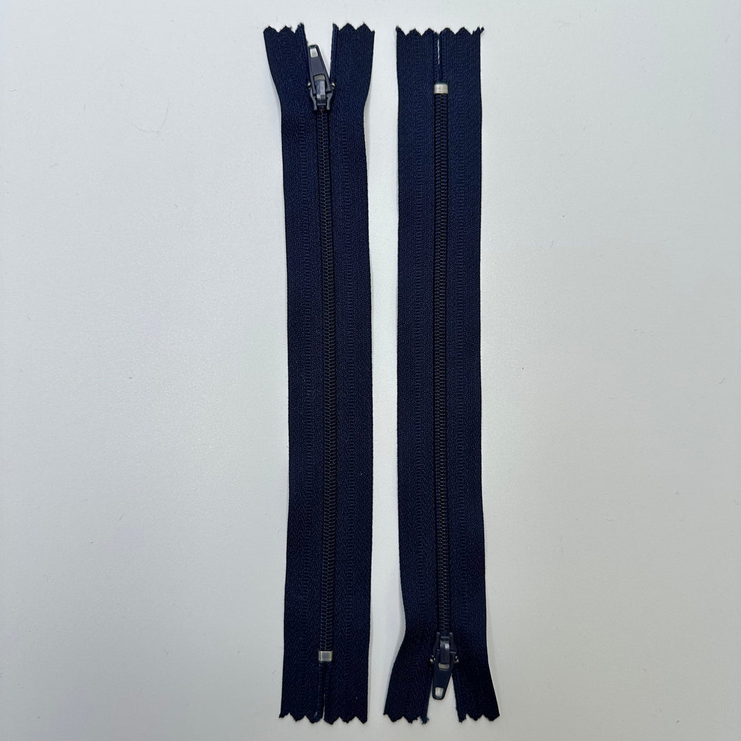 7" Coil Zipper - Closed End - Navy - True Deadstock supplies Fabric by private - Sustainable Textile | FABCYCLE