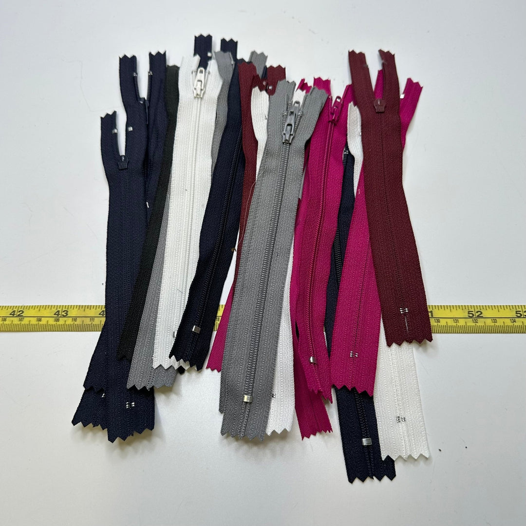 7" YKK Coil Zipper - Closed End - Multi - 24 Pack - True Deadstock supplies Fabric by private - Sustainable Textile | FABCYCLE