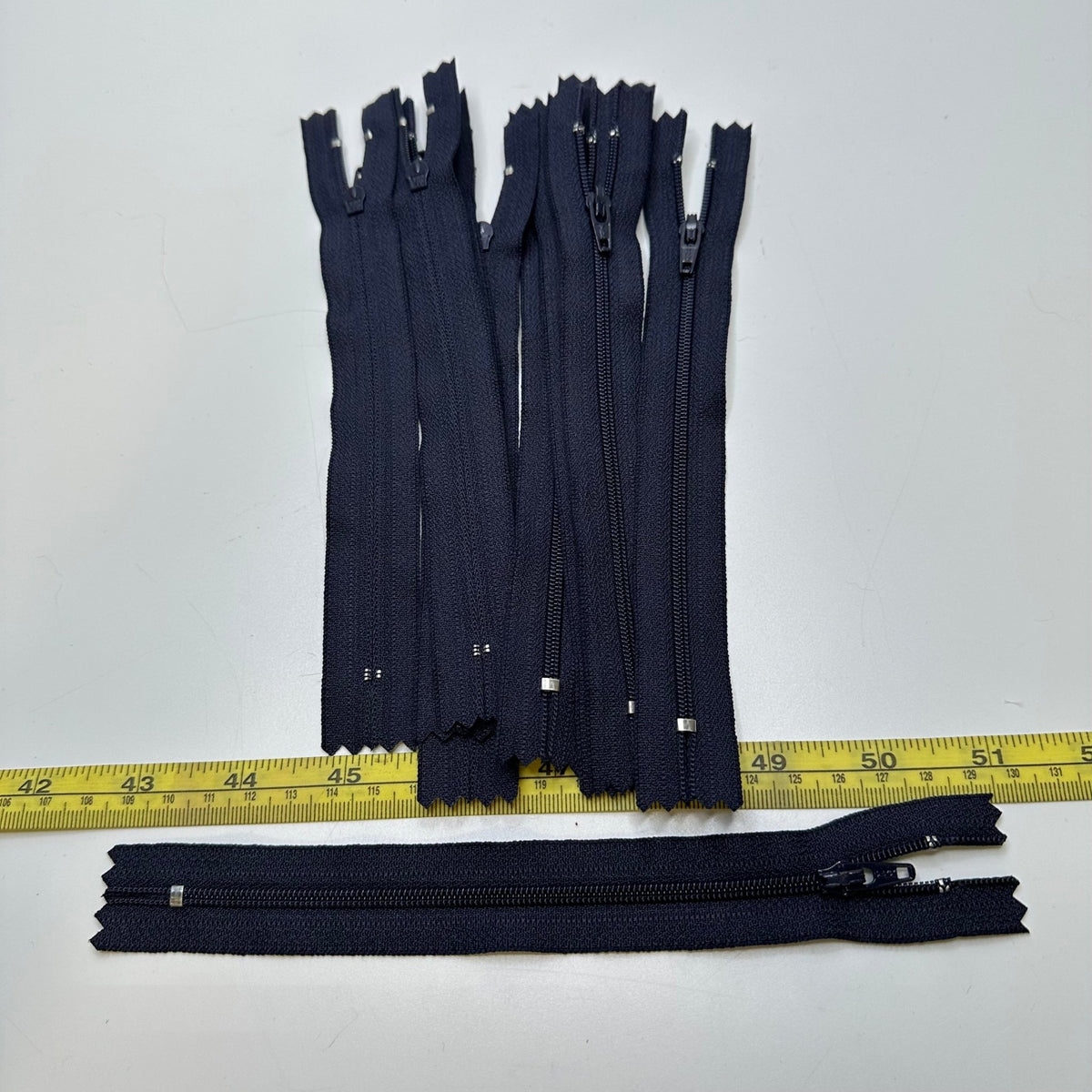 7" YKK Coil Zipper - Closed End - Navy - 10 Pack - True Deadstock supplies Fabric by private - Sustainable Textile | FABCYCLE