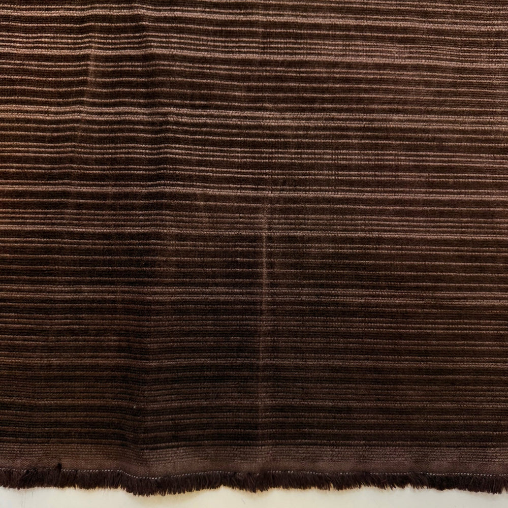 70s Music On The Radio - Corduroy Cotton Blend Woven - Brown Stripes - 1M Bundle - True Deadstock fabric Fabric by private - Sustainable Textile | FABCYCLE