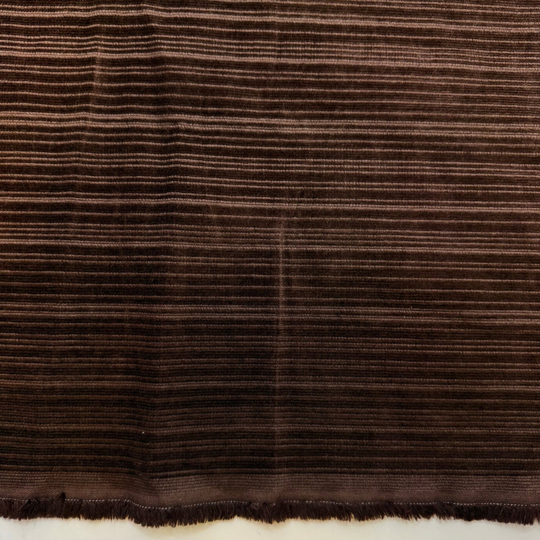 70s Music On The Radio - Corduroy Cotton Blend Woven - Brown Stripes - 1M Bundle - True Deadstock fabric Fabric by private - Sustainable Textile | FABCYCLE