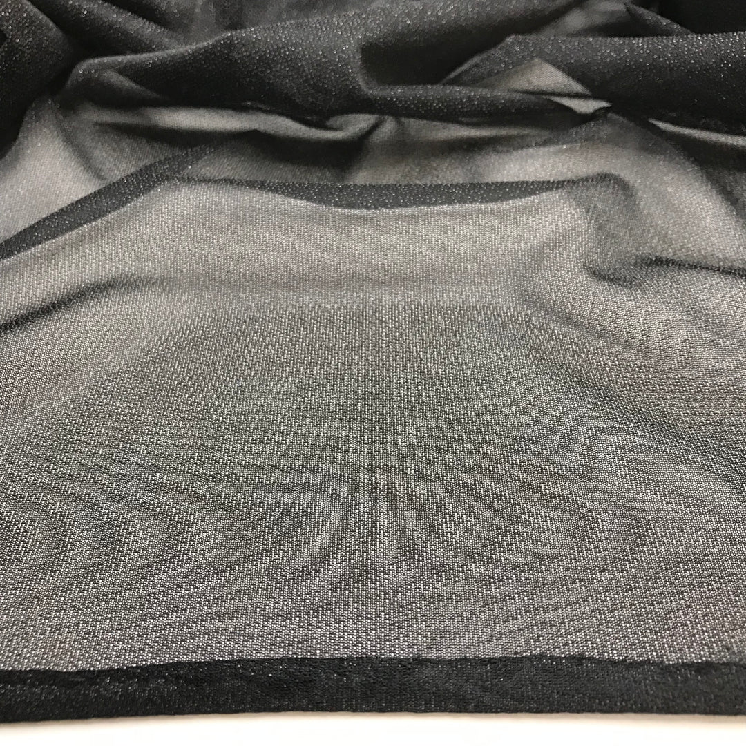 Stary Night - Interfacing Poly Knit - Black - 2M Bundle - FABCYCLE Deadstock and Sustainble Fabrics and Sewing Supplies