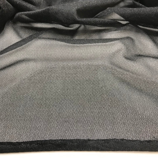Stary Night - Interfacing Poly Knit - Black - 2M Bundle - FABCYCLE Deadstock and Sustainble Fabrics and Sewing Supplies