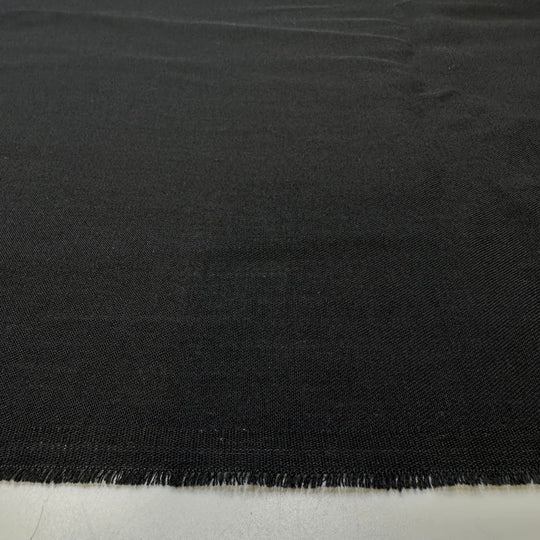 8 Am Meeting - Wool Blend Woven - Black - 1.55M Bundle - True Deadstock fabric Fabric by private - Sustainable Textile | FABCYCLE