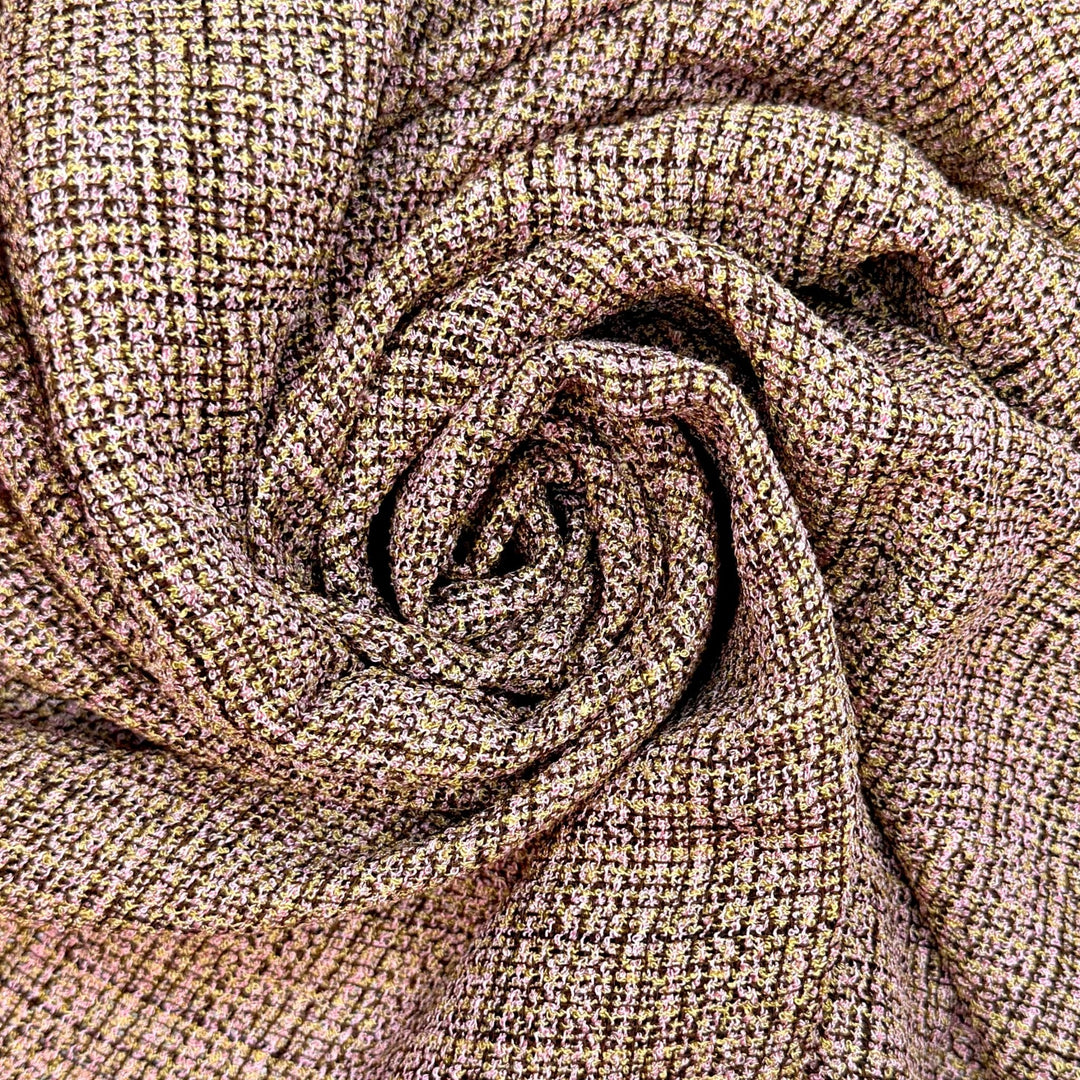 80s Up Do - Cotton Blend Woven - Pink Multi Abstract - 2.1M Bundle - True Deadstock fabric Fabric by private - Sustainable Textile | FABCYCLE