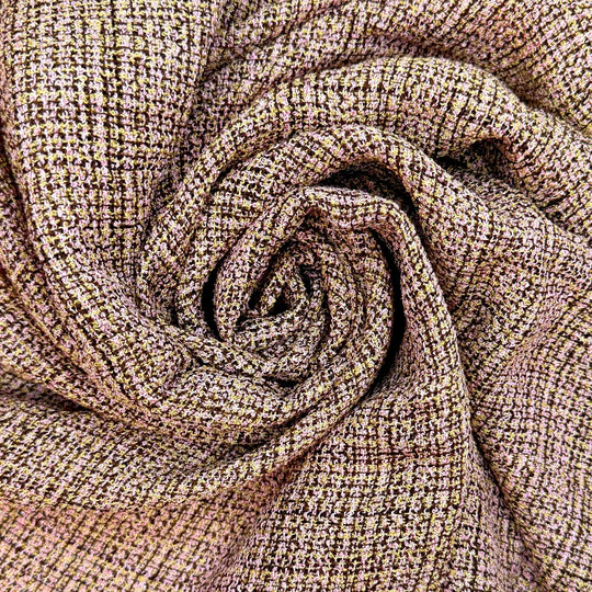80s Up Do - Cotton Blend Woven - Pink Multi Abstract - 2.1M Bundle - True Deadstock fabric Fabric by private - Sustainable Textile | FABCYCLE