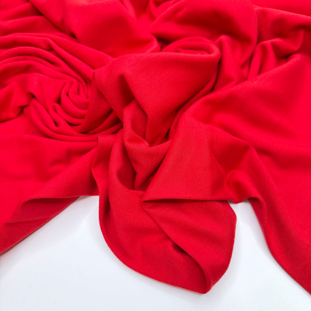 One Last Summer Shindig - Tubular Rib Knit Poly/Cotton Knit - Red - 2.65M Bundle