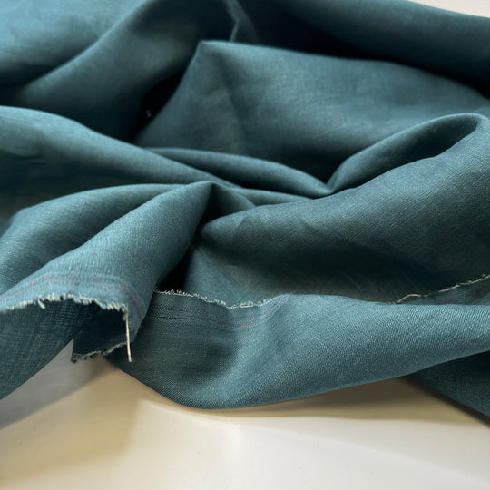 Deep Feelings - Linen Woven - Dark Teal Green - 3.3M Bundle