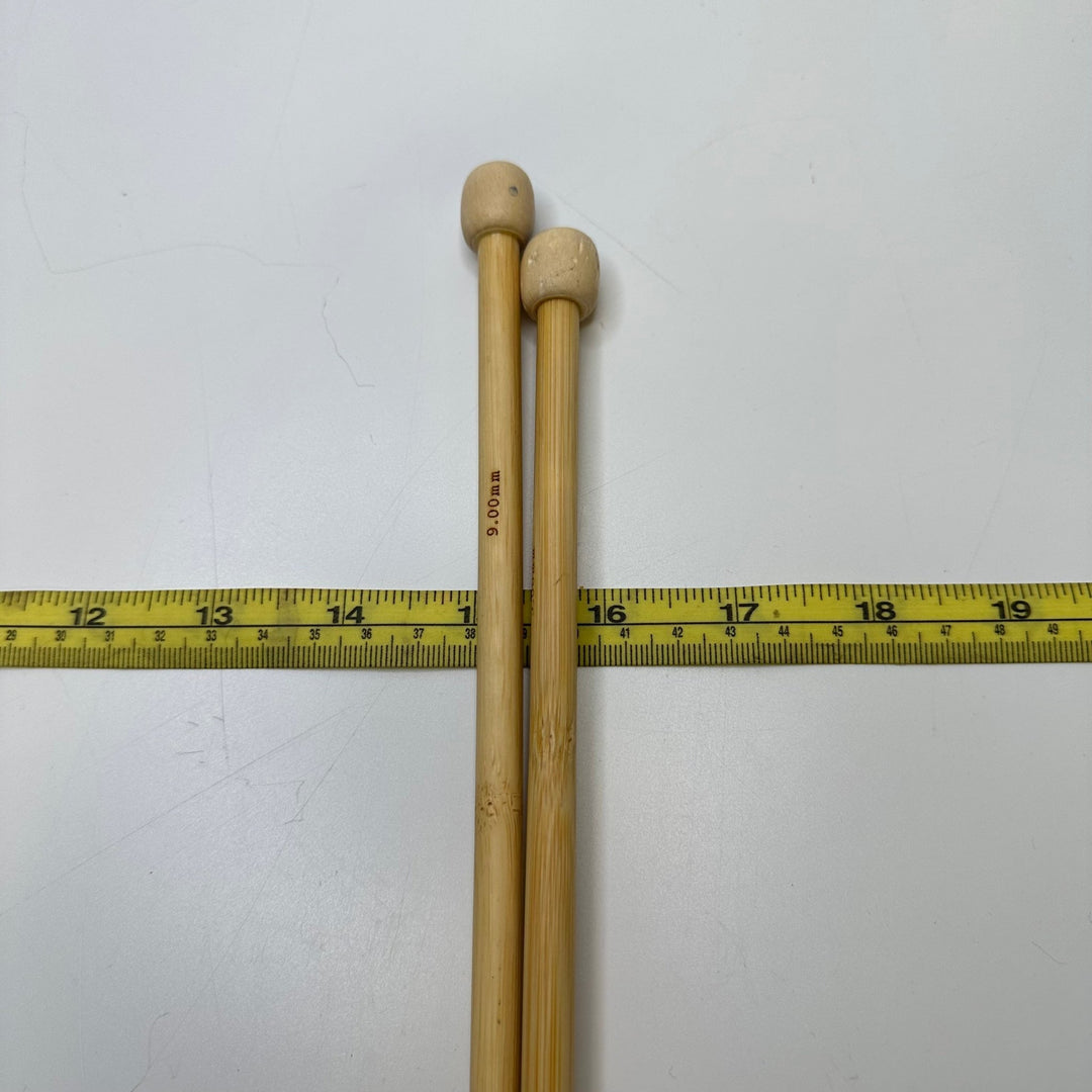 9 Mm Knitting Needles Tools - Light Beige - 2 Pack - True Deadstock supplies Fabric by private - Sustainable Textile | FABCYCLE
