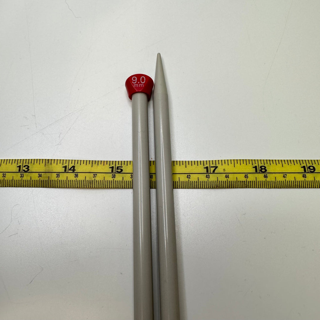 9 Mm Knitting Needles Tools - Light Grey - 2 Pack - True Deadstock supplies Fabric by private - Sustainable Textile | FABCYCLE