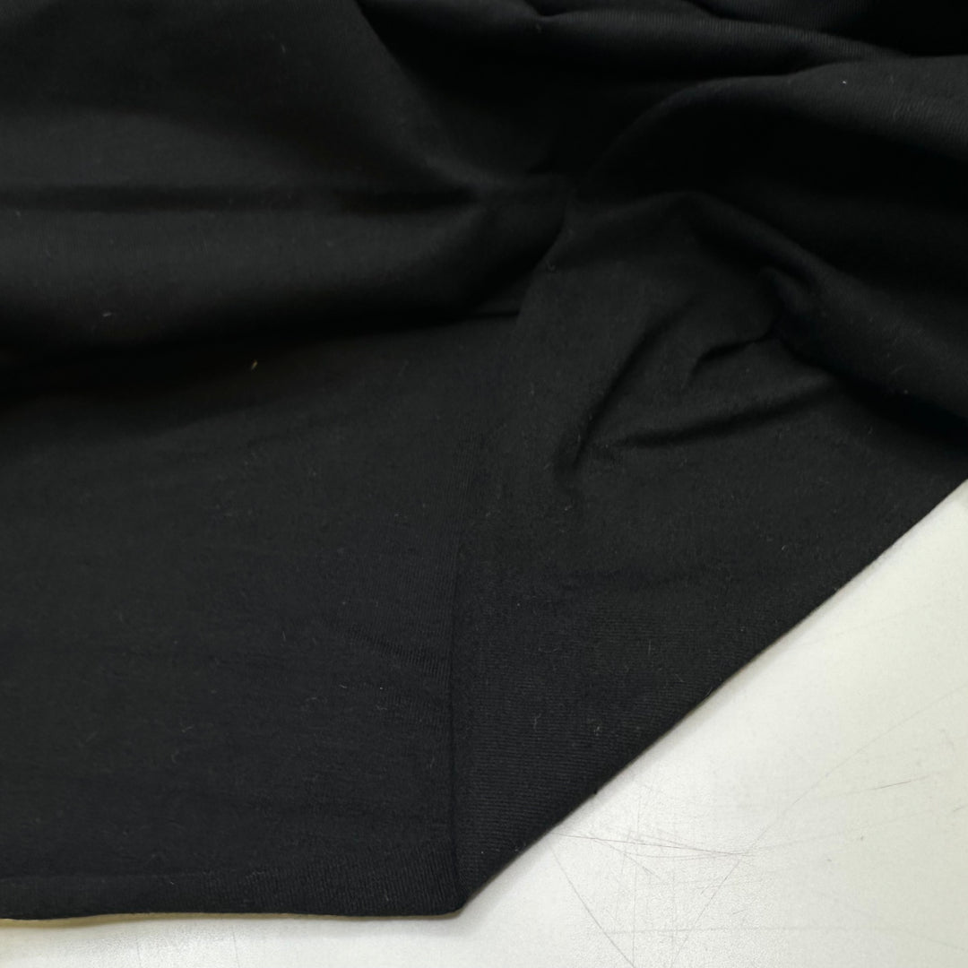 Sewing Through My Break - Rib Knit Cotton Blend Knit - Black - 1.7M Bundle - FABCYCLE Deadstock and Sustainble Fabrics and Sewing Supplies