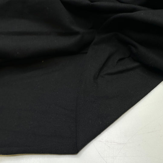 Sewing Through My Break - Rib Knit Cotton Blend Knit - Black - 1.7M Bundle - FABCYCLE Deadstock and Sustainble Fabrics and Sewing Supplies