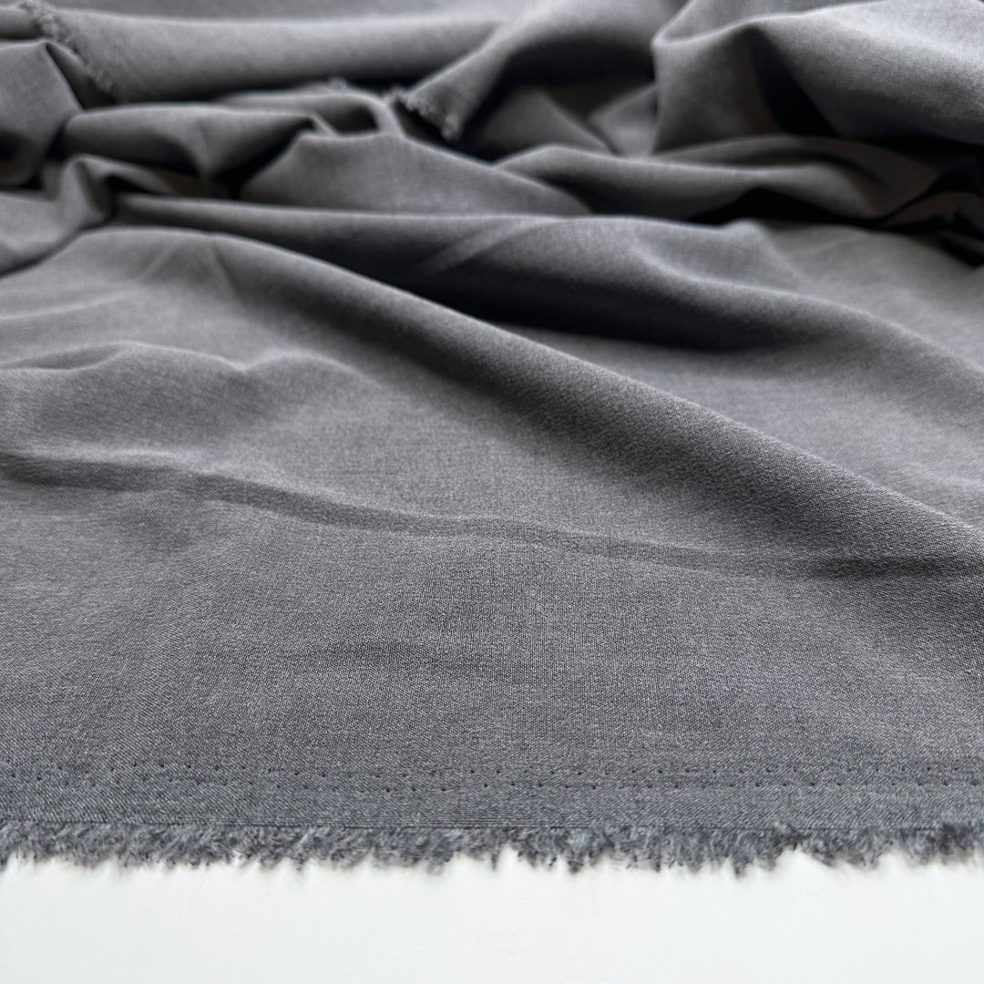 Looking Sharp - Polyester Blend Woven - Grey - 2M Bundle - FABCYCLE Deadstock and Sustainble Fabrics and Sewing Supplies