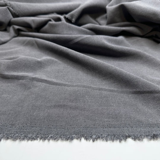 Looking Sharp - Polyester Blend Woven - Grey - 2M Bundle - FABCYCLE Deadstock and Sustainble Fabrics and Sewing Supplies