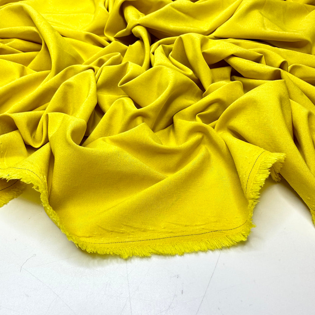Wiping Away The Competition - Chiffon Synthetic Woven - Yellow - 1.2M Bundle - FABCYCLE Deadstock and Sustainble Fabrics and Sewing Supplies
