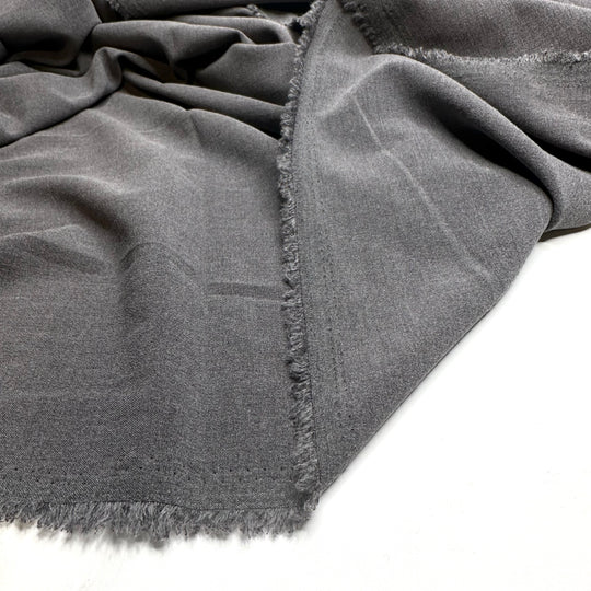 Looking Sharp - Polyester Blend Woven - Grey - 2M Bundle - FABCYCLE Deadstock and Sustainble Fabrics and Sewing Supplies