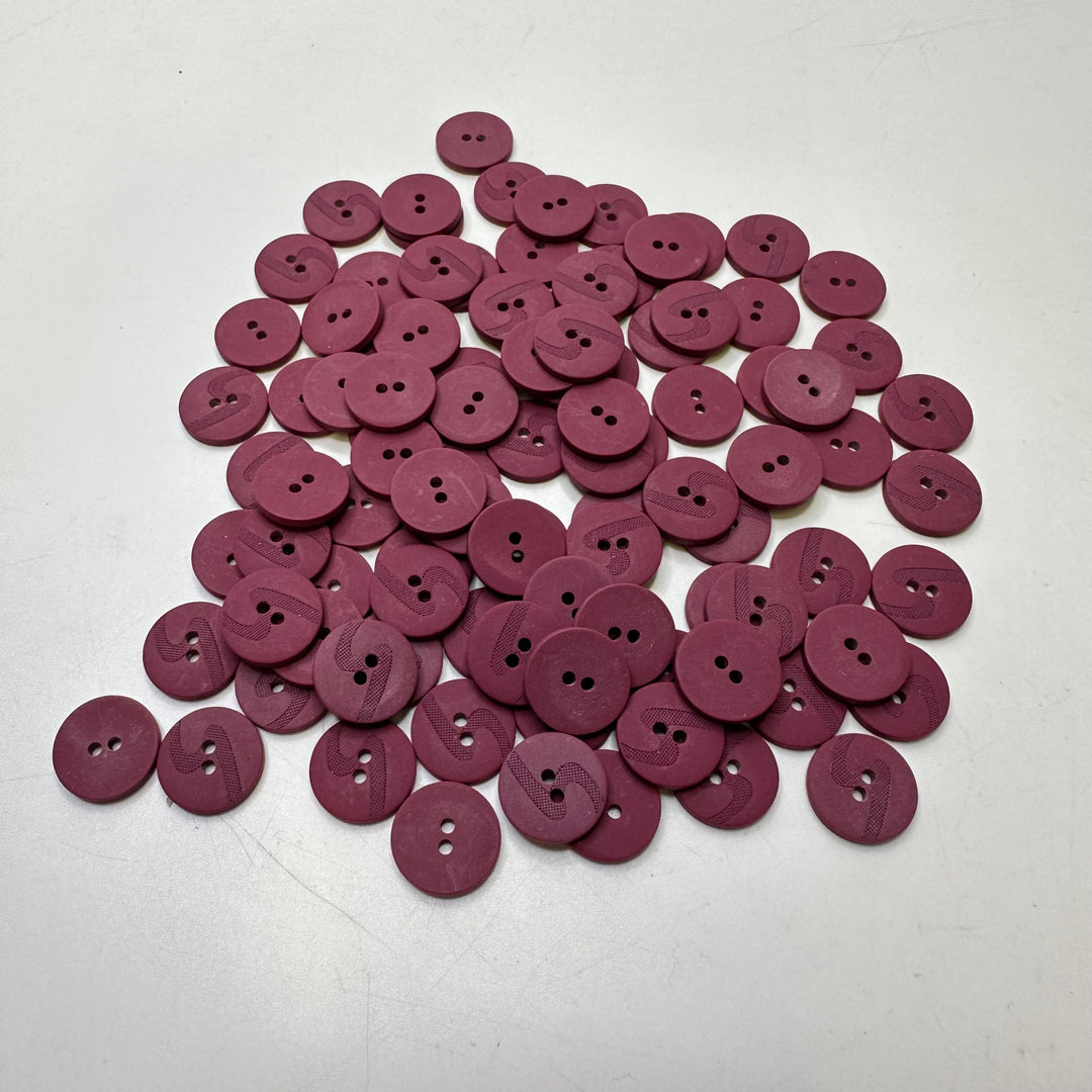 2 Hole Button - 10MM Plastic - Light Purple - 100 Pack