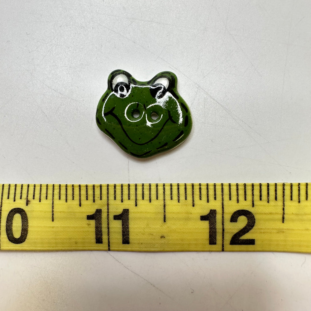 2 Hole Button - 20MM Ceramic - Dark Green