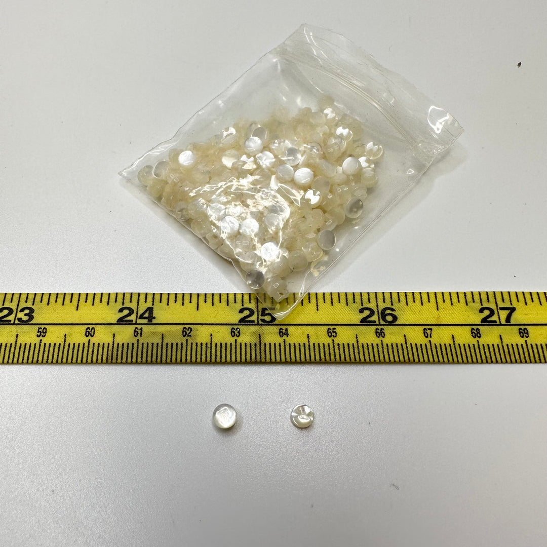 Shank Button - 5MM Plastic - Light Cream - 175 Pack