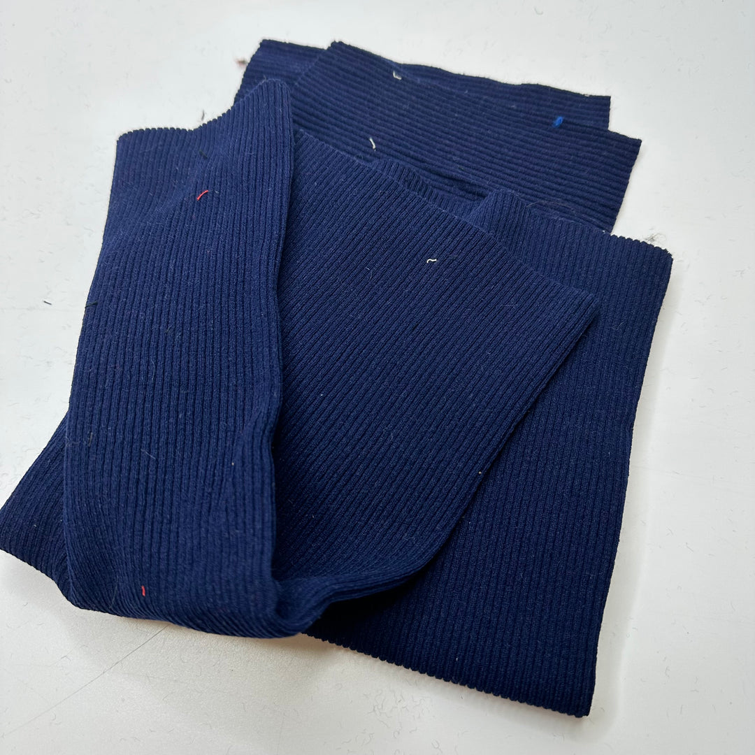 Multi-Use Ribbing - Navy - Packs - FABCYCLE Deadstock and Sustainble Fabrics and Sewing Supplies