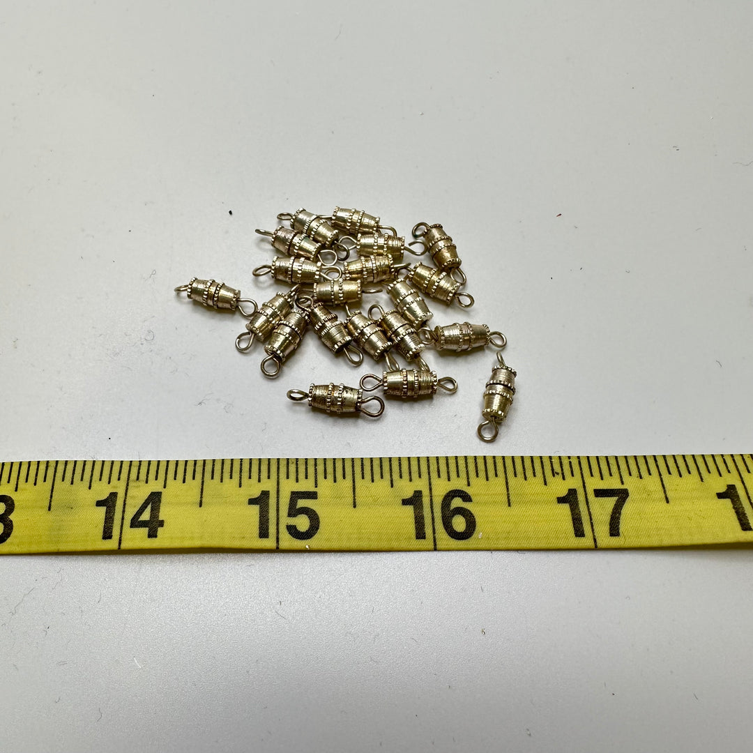 Necklace Screw Clasps Beads - Silver - Individual