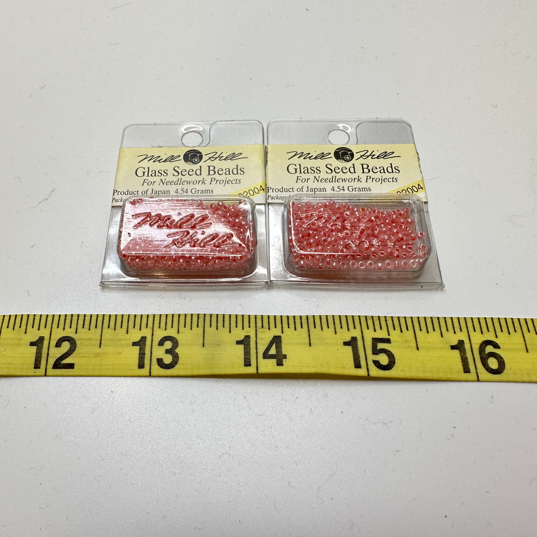 Glass Seed Beads - Pink - 2 Pack