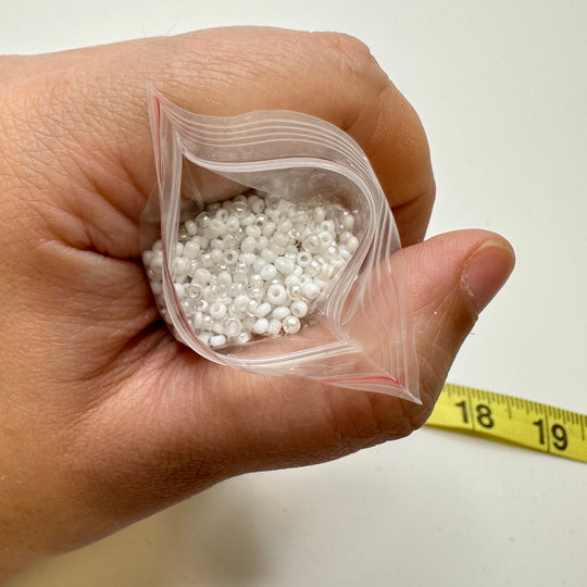 Beads - White/Clear - Individual