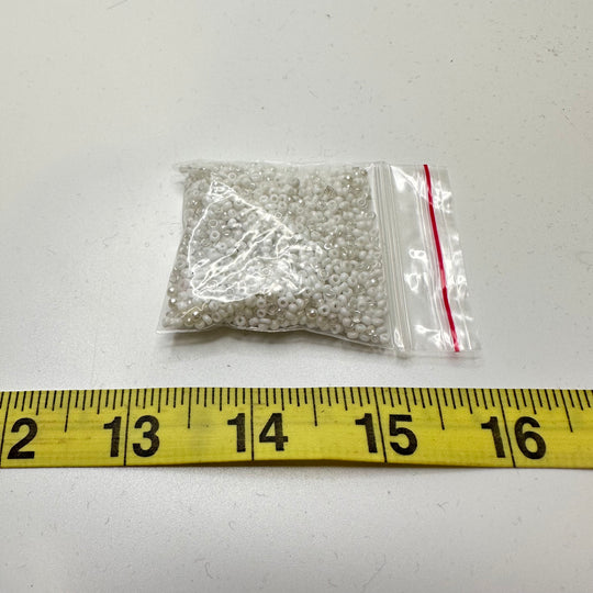 Beads - White/Clear - Individual