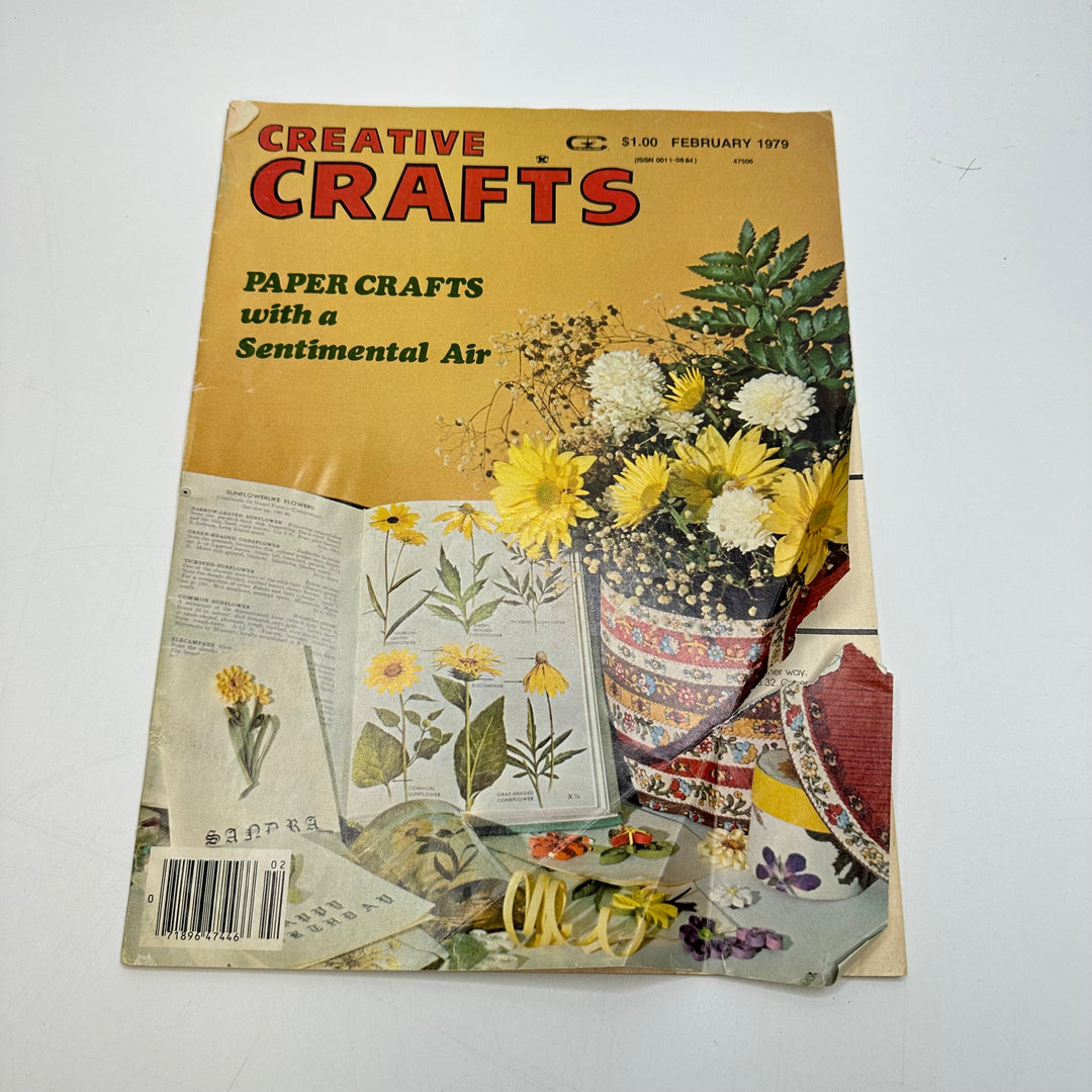 Creative Crafts Paper Crafts Feb 1979 Books - Yellow Multi - Individual