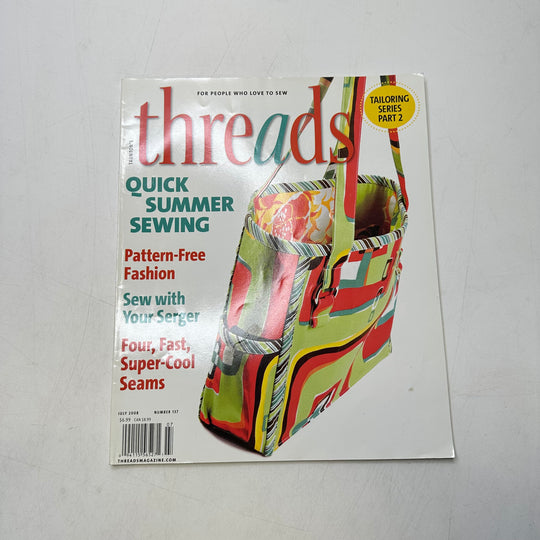Threads June/July 2008 Books - White Multi - Individual