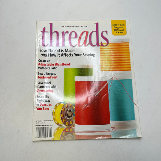 Threads Aug/Sept 2009 Books - White Multi - Individual