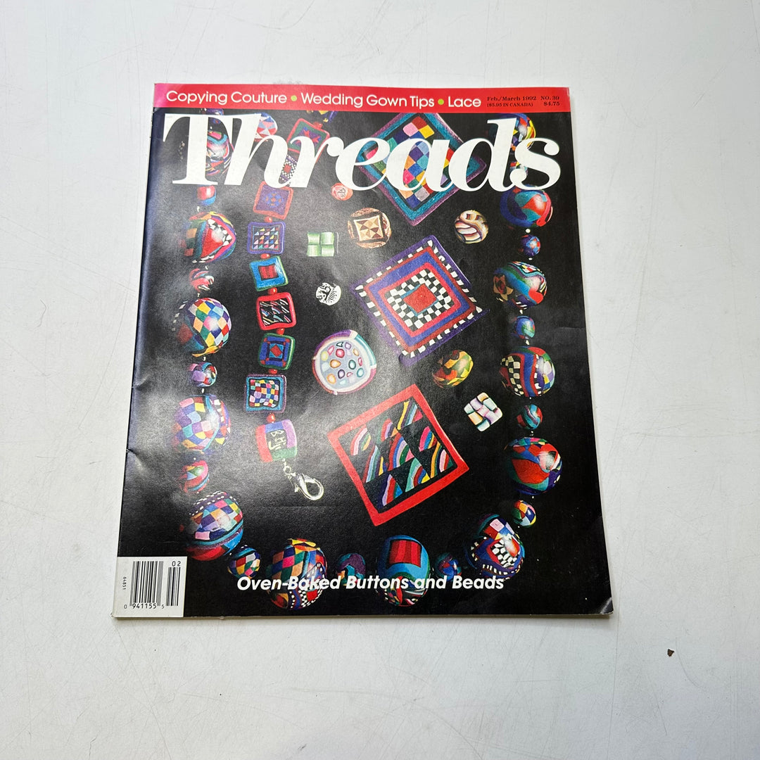Threads Feb/March 1992 Books - Black Multi - Individual