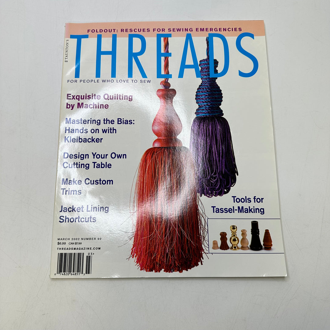 Threads Feb/March 2002 Books - White Multi - Individual