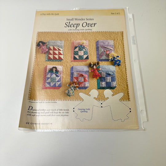 Sleep Over Quilting Pattern Books - Yellow Multi - Individual
