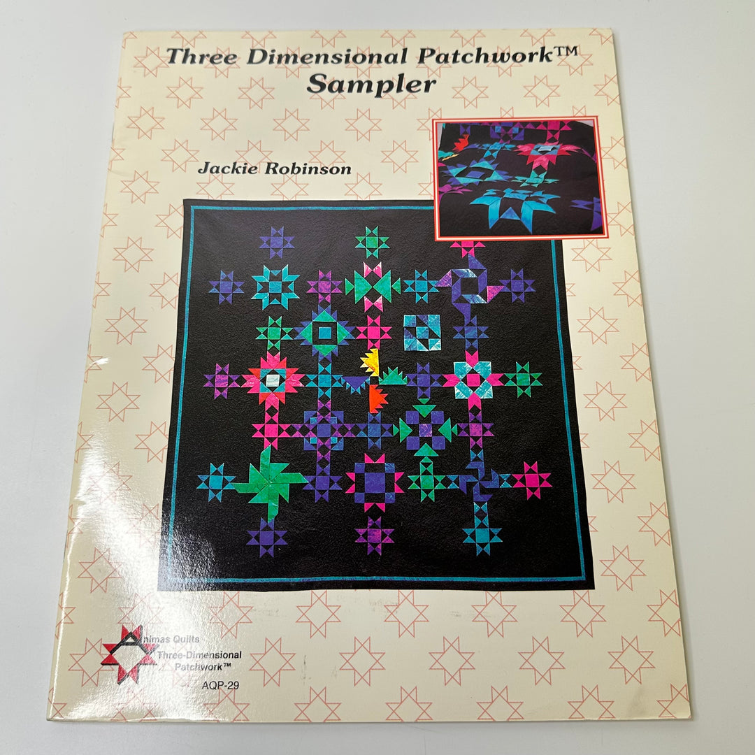 Three Dimensional Patchwork Books - Cream Multi - Individual