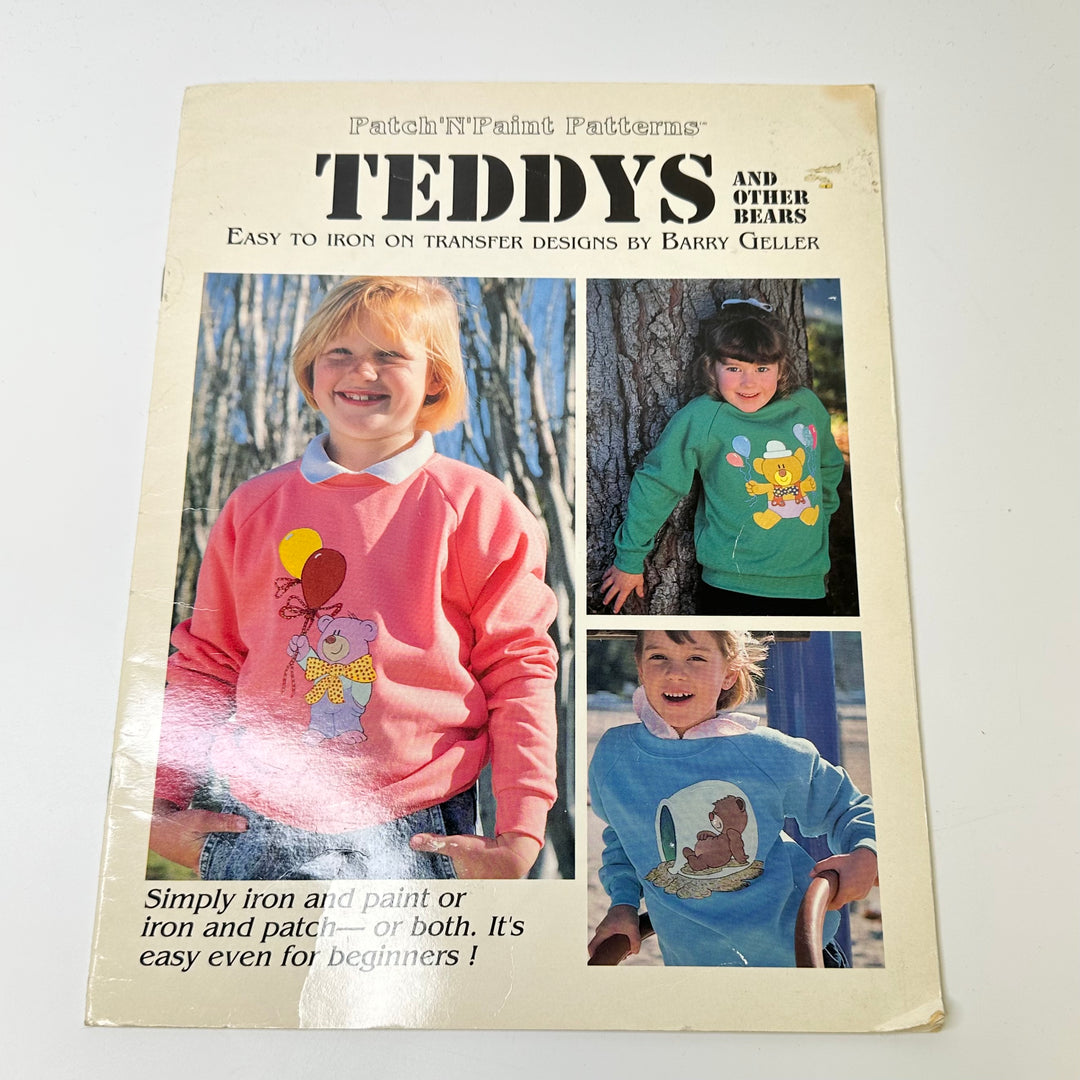 Patch N Paint Patterns Transfer Teddys Books - Cream Multi - Individual