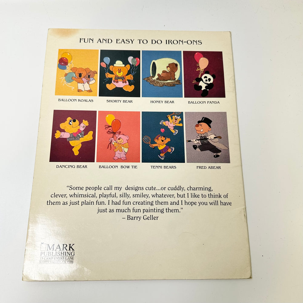 Patch N Paint Patterns Transfer Teddys Books - Cream Multi - Individual