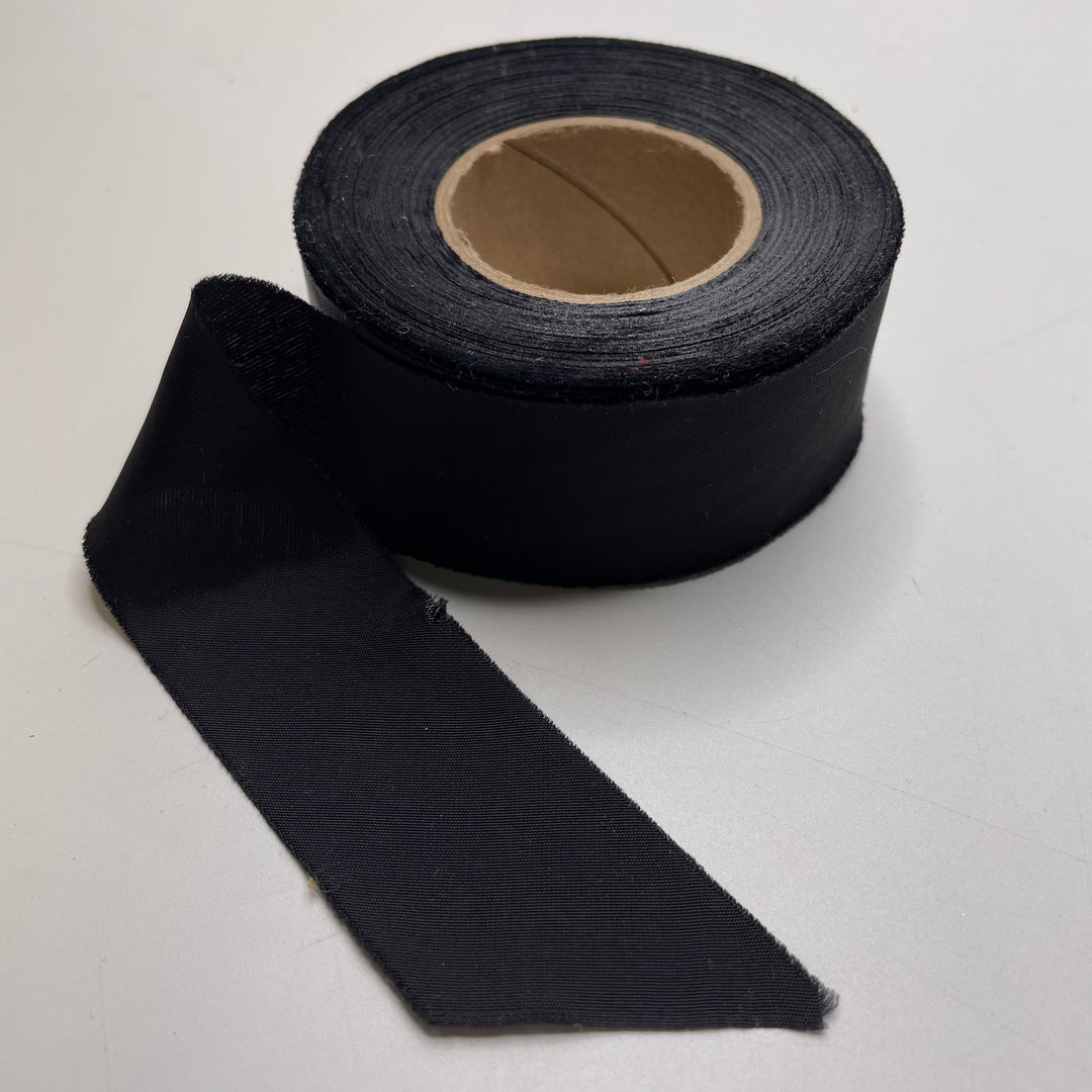 1 ⅛" Continuous Woven Bias Tape - Black - Roll