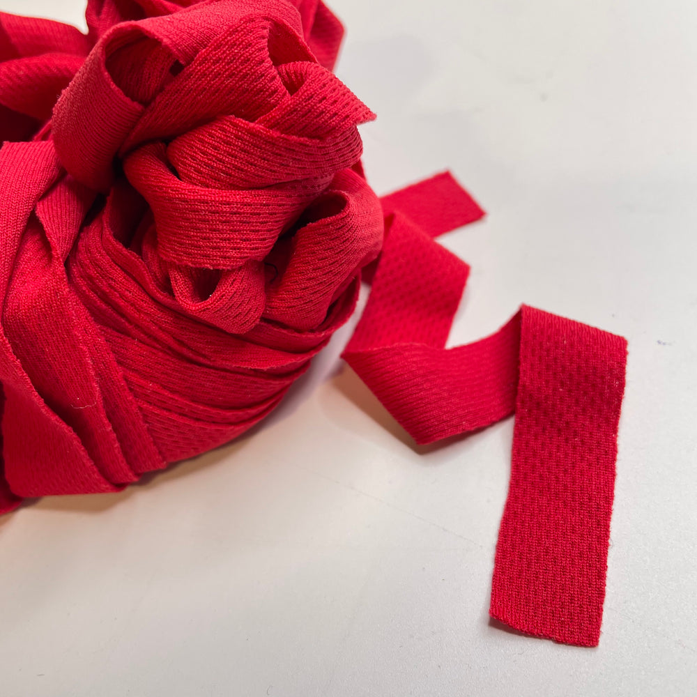 ¾" Continuous Knit Bias Tape - Red - 5M Bundle